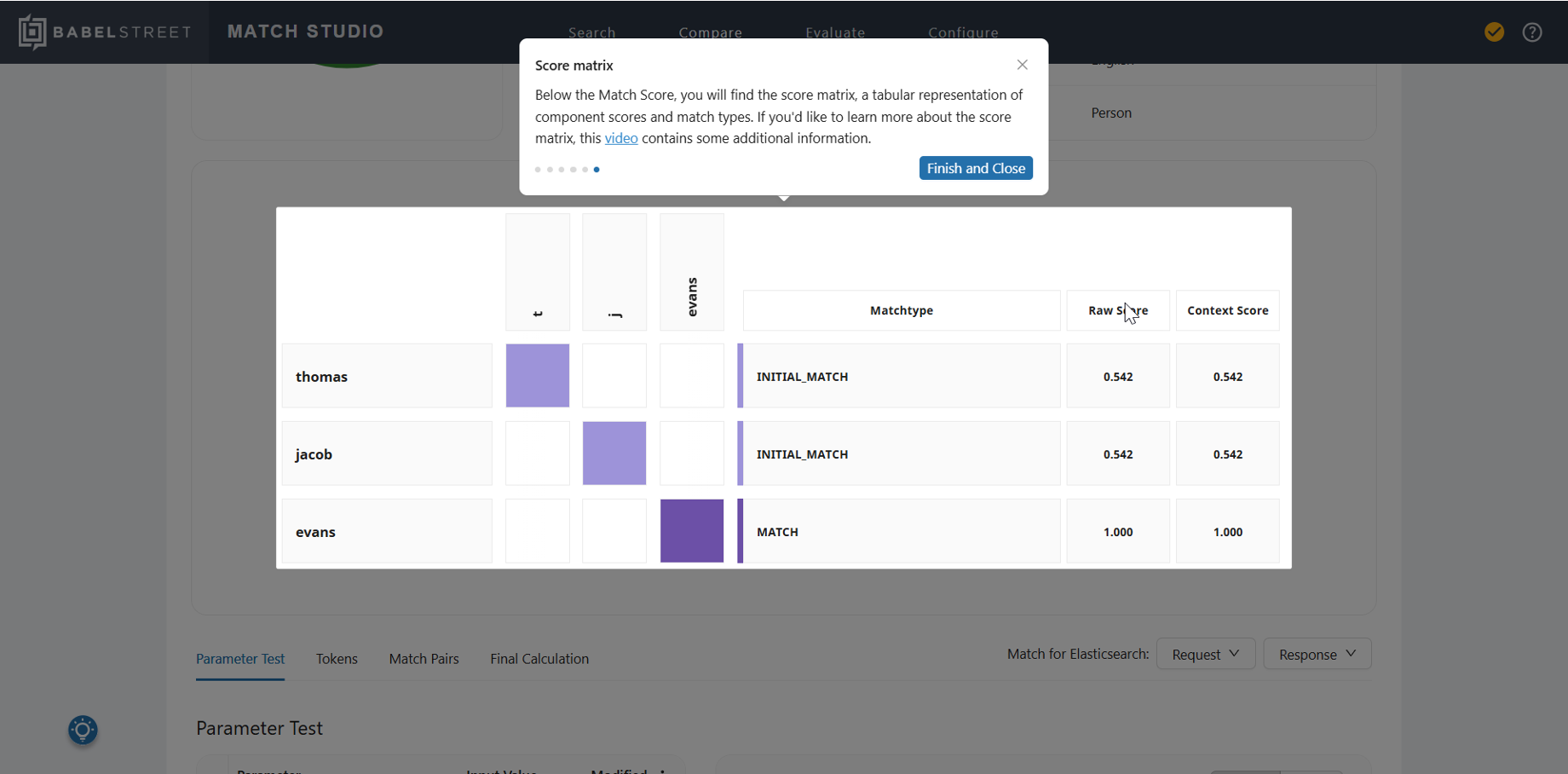 Screenshot of the guided tour